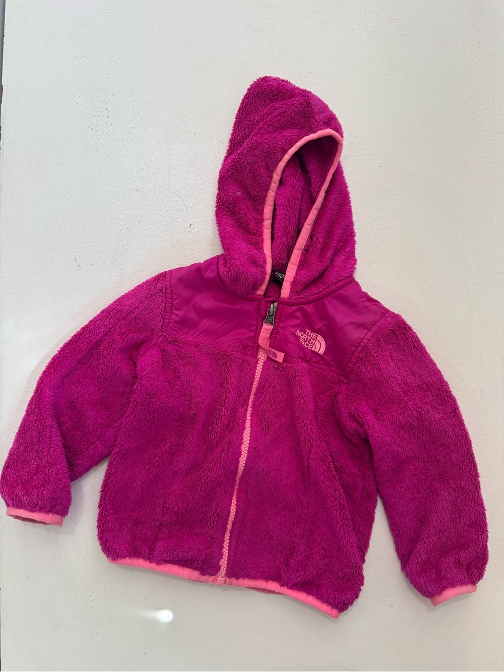 The‎ North Face Pink Fleece Full Zip Hoodie Jacket Baby 18-24M